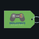 Video Game Controller Kids Birthday Party Gift Tags<br><div class="desc">Cool video games themed kids birthday party gift and favor tags.</div>