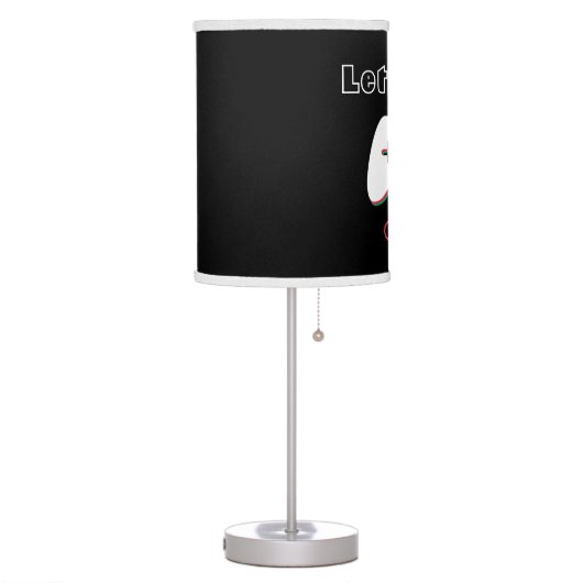 Video Game Controller, Let's Play, Red & Green Art Table Lamp (Left)