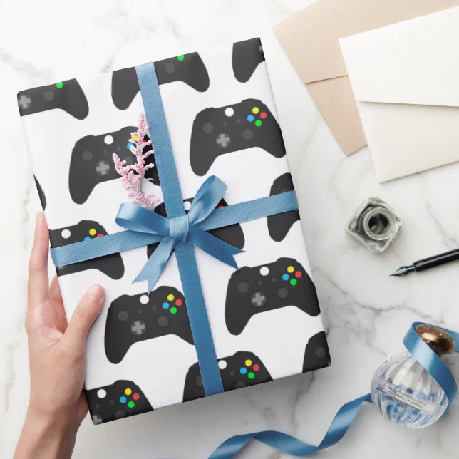 Video Game Controller Party Wrapping Paper Zazzle