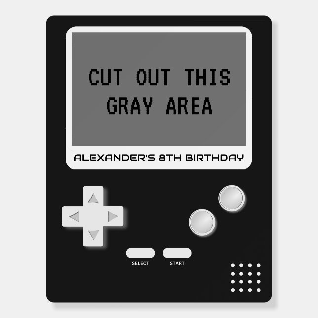 Video Game Controller Photo Booth Birthday Prop Foam Board (Front)