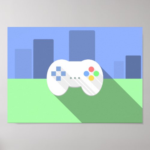 Video Game Controller Poster