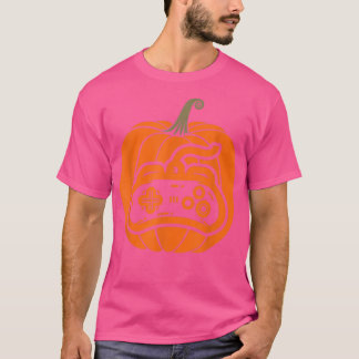 Video Game Controller Pumpkin Thanksgiving Gaming T-Shirt