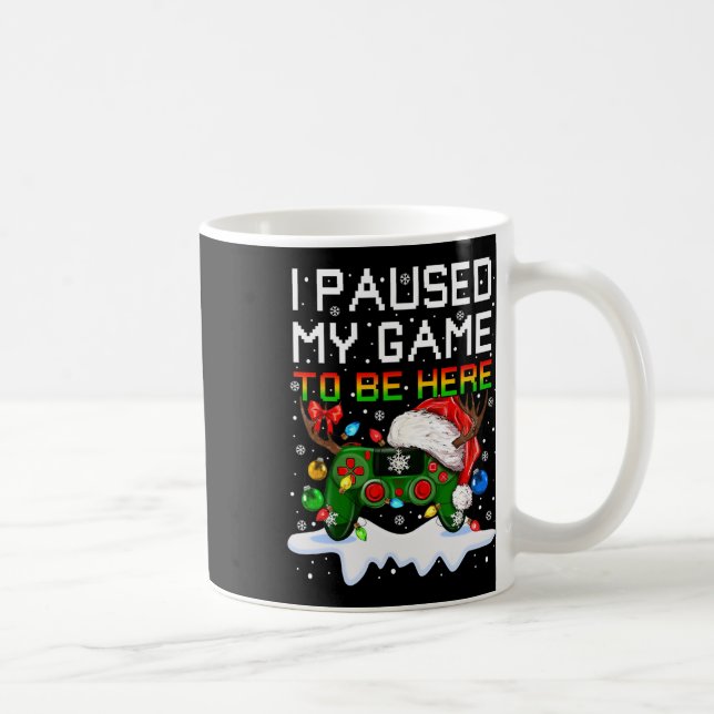 Video-game Controller Santa Hat Christmas Gaming X Coffee Mug (Right)