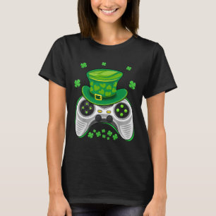 Video Game Controller Shamrock Gamer St Patricks D T-Shirt