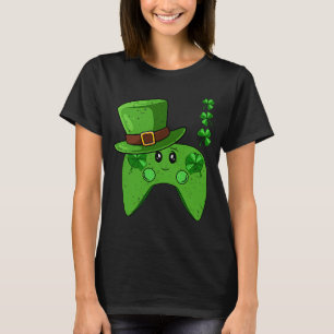 Video Game Controller Shamrock St Patricks Day Gam T-Shirt