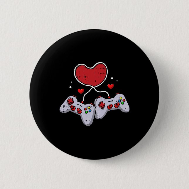 Video-game Controller Valentines Day Cool Gaming G Button (Front)