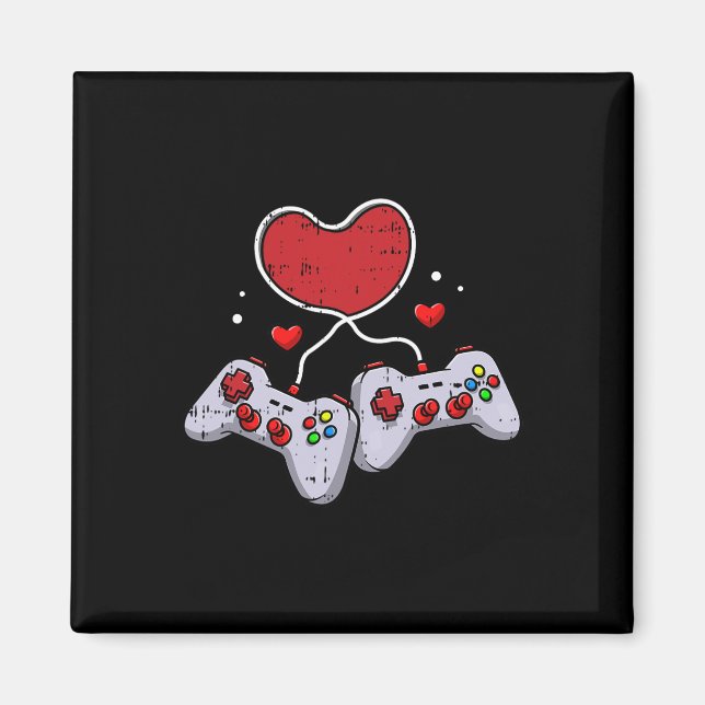 Video-game Controller Valentines Day Cool Gaming G Magnet (Front)