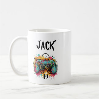 Video Game Controller Watercolor | Cool Gaming Coffee Mug