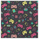Video Game Controllers and Toys Pattern  Fabric