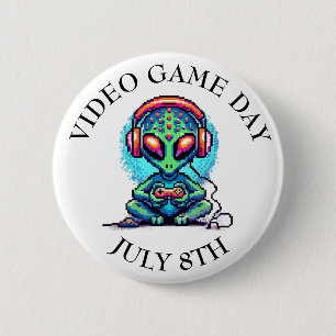 Video Game Day July 8th Button
