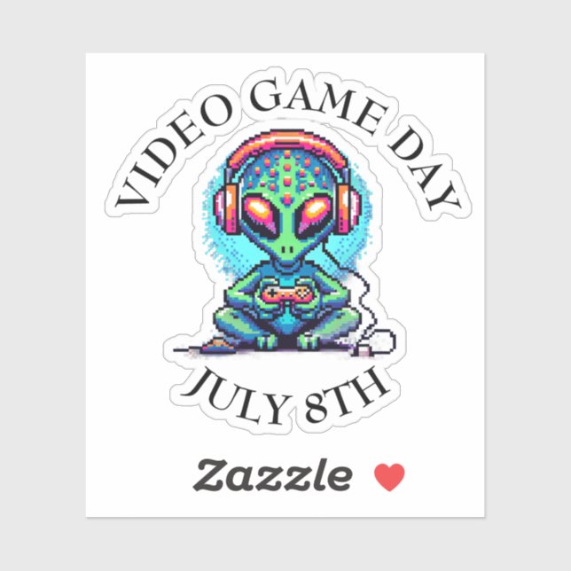 Video Game Day | July 8th Sticker (Sheet)