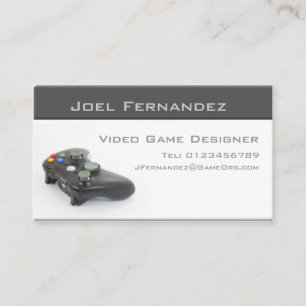 Video Game Designer - Business Card