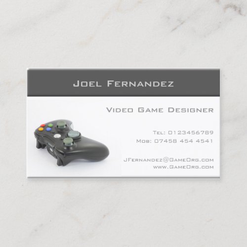 Video Game Designer _ Business Card