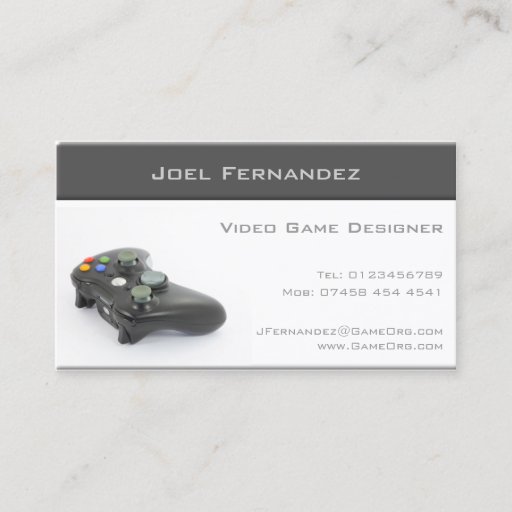 Customizable Video Game Designer - Business Card