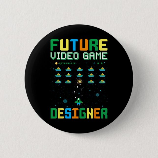Video Game Designer For Kids1  Button (Front)