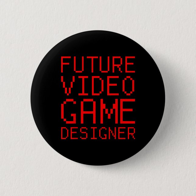 Video Game Designer Kid's  Button (Front)