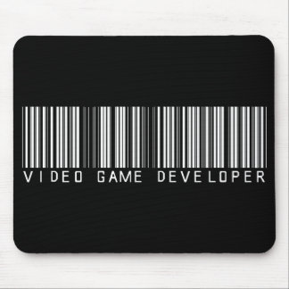 Video Game Developer Bar Code Mouse Pad