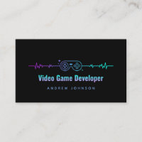 Gamer for Life, Video Game Developer, Designer Business Card