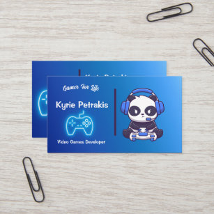 Gamer for Life, Video Game Developer, Designer Business Card