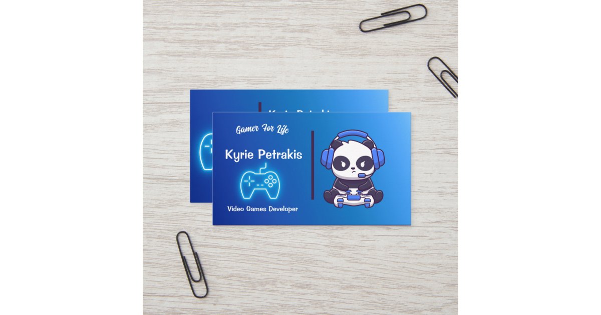 Video Game Developers Business Card