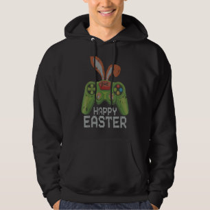 Video Game Easter Bunny Gaming Controller Gamer Bo Hoodie