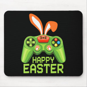 Video Game Easter Bunny Gaming Controller Gamer Bo Mouse Pad