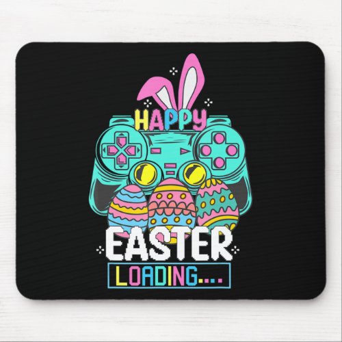 Video Game Easter Bunny Gaming Controller Gamer Bo Mouse Pad