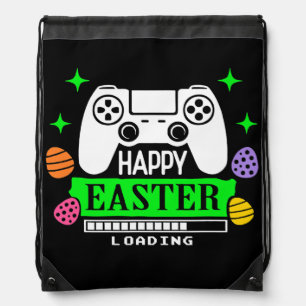 Video Game Easter Eggs Gaming Controller Gamer Drawstring Bag
