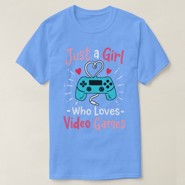 Video Game Gamer Girl Gaming T-Shirt (Design Front)