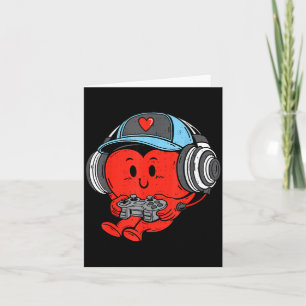 Video Game Gamer Heart Valentines Day Gaming Boys Card