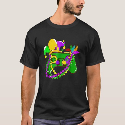 Video Game Gamer New Orleans Mardi Gras Festival C T_Shirt