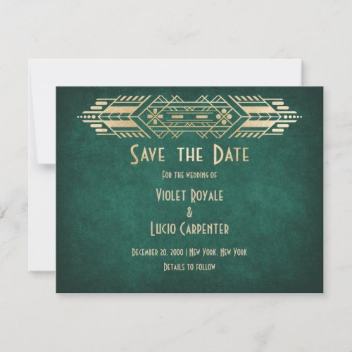 Video Game Geek Green Wedding Save The Date