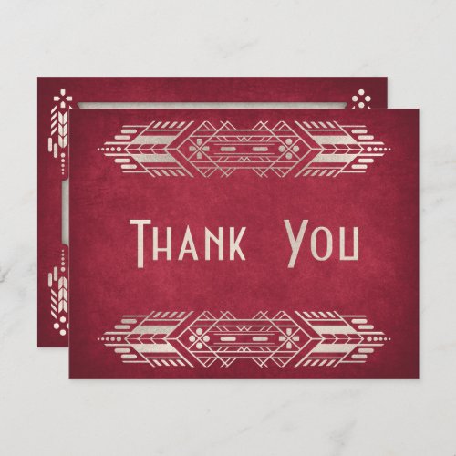 Video Game Geek Red Wedding Thank You Card