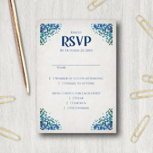 Video Game Geek Wedding RSVP Card