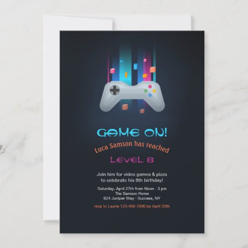 Video Game Invitations