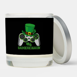 Video Game Leprechaun Boys St Patricks Day Gamer  Scented Candle