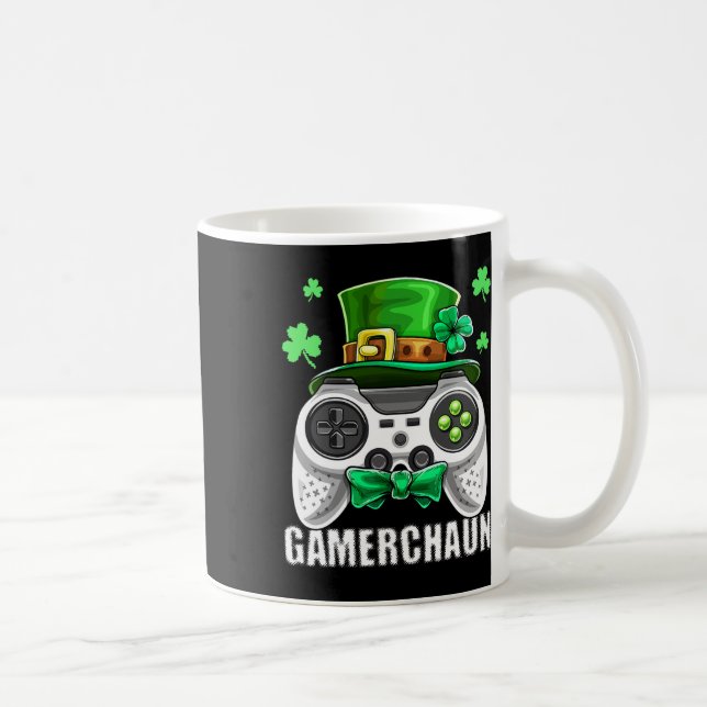 Video Game Leprechaun Costume St. Patrick's Day Ki Coffee Mug (Right)