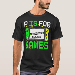 Video Game Leprechaun St Patricks Day Gamer Kids B T-Shirt