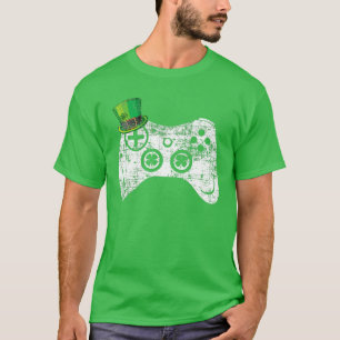 Video Game Leprechaun St Patricks Day Gamer Kids B T-Shirt