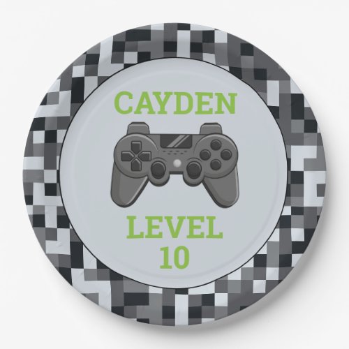 Video Game Level Up Controller Birthday Party  Pap Paper Plates