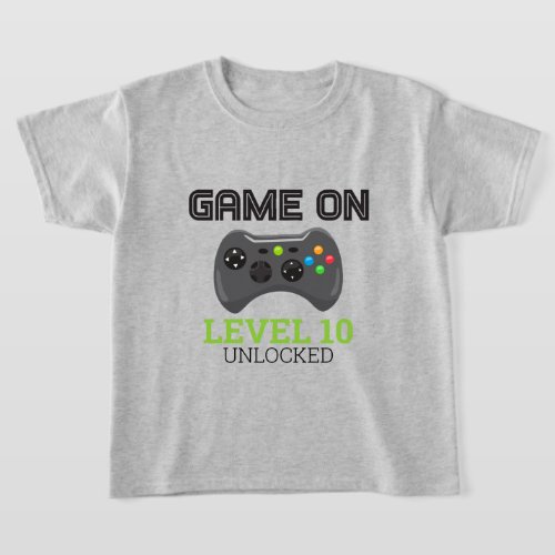 Video Game Level Up Controller Birthday Shirt 