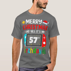 Video Game Lover Merry Christmas Yes It's My 57th T-Shirt