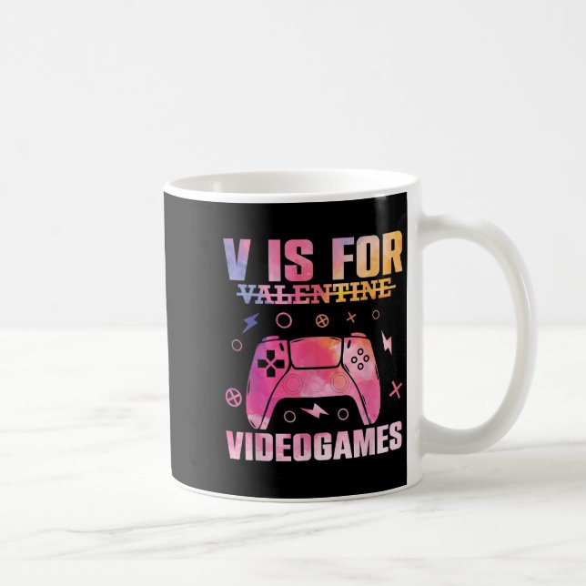 Video Game Lover Quote Gamer Pun Graphic Text Desi Coffee Mug (Right)