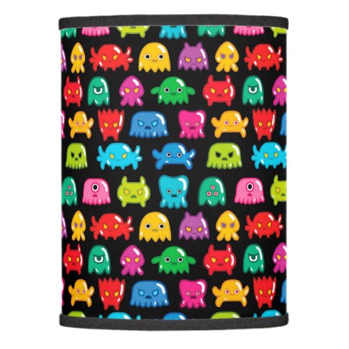 Video Game Monsters Geek Nerd Gamer Pattern Lamp Shade