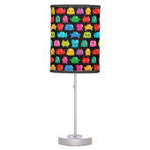Video Game Monsters Geek Nerd Gamer Pattern Table Lamp (Front)