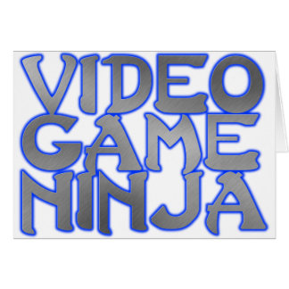 VIDEO GAME NINJA (blue) Cards