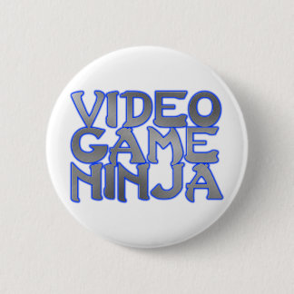 VIDEO GAME NINJA (blue) Pinback Button