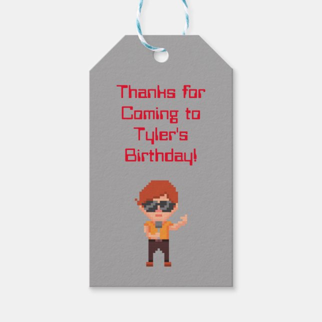 Video Game Party Favor Tag (Front)