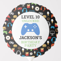 Video Game Party Level Up Kids Birthday Gamer Balloon