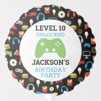 Video Game Party Level Up Kids Birthday Gamer Balloon